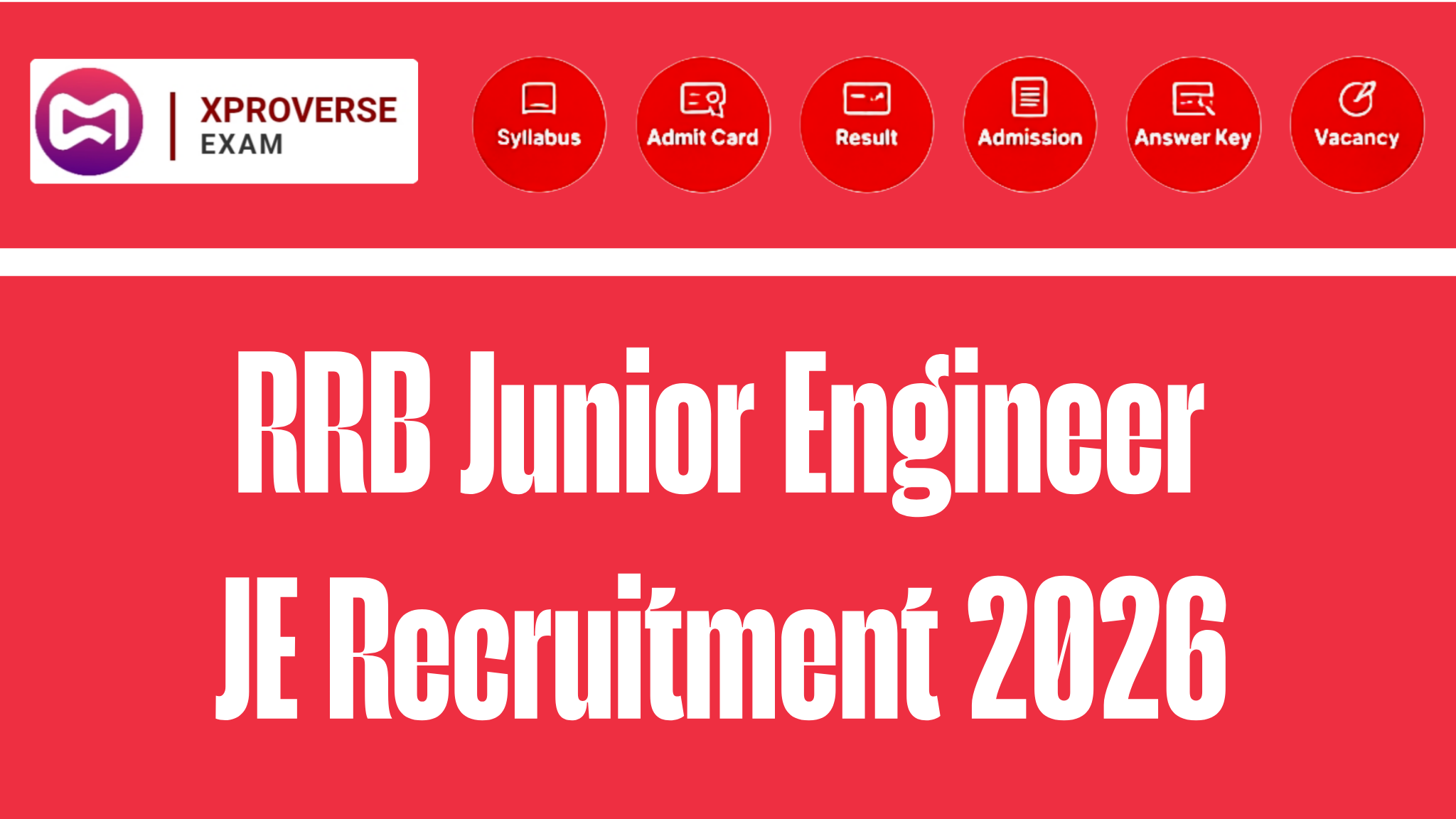 RRB Junior Engineer JE Recruitment 2026