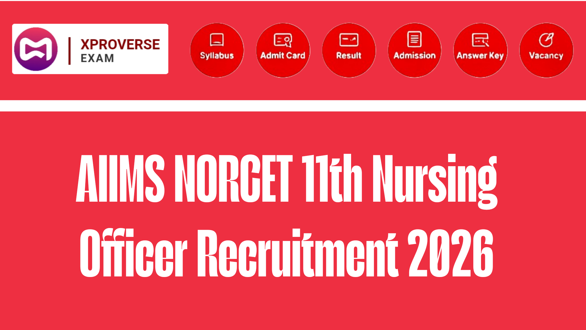 AIIMS NORCET 11th Nursing Officer Recruitment 2026