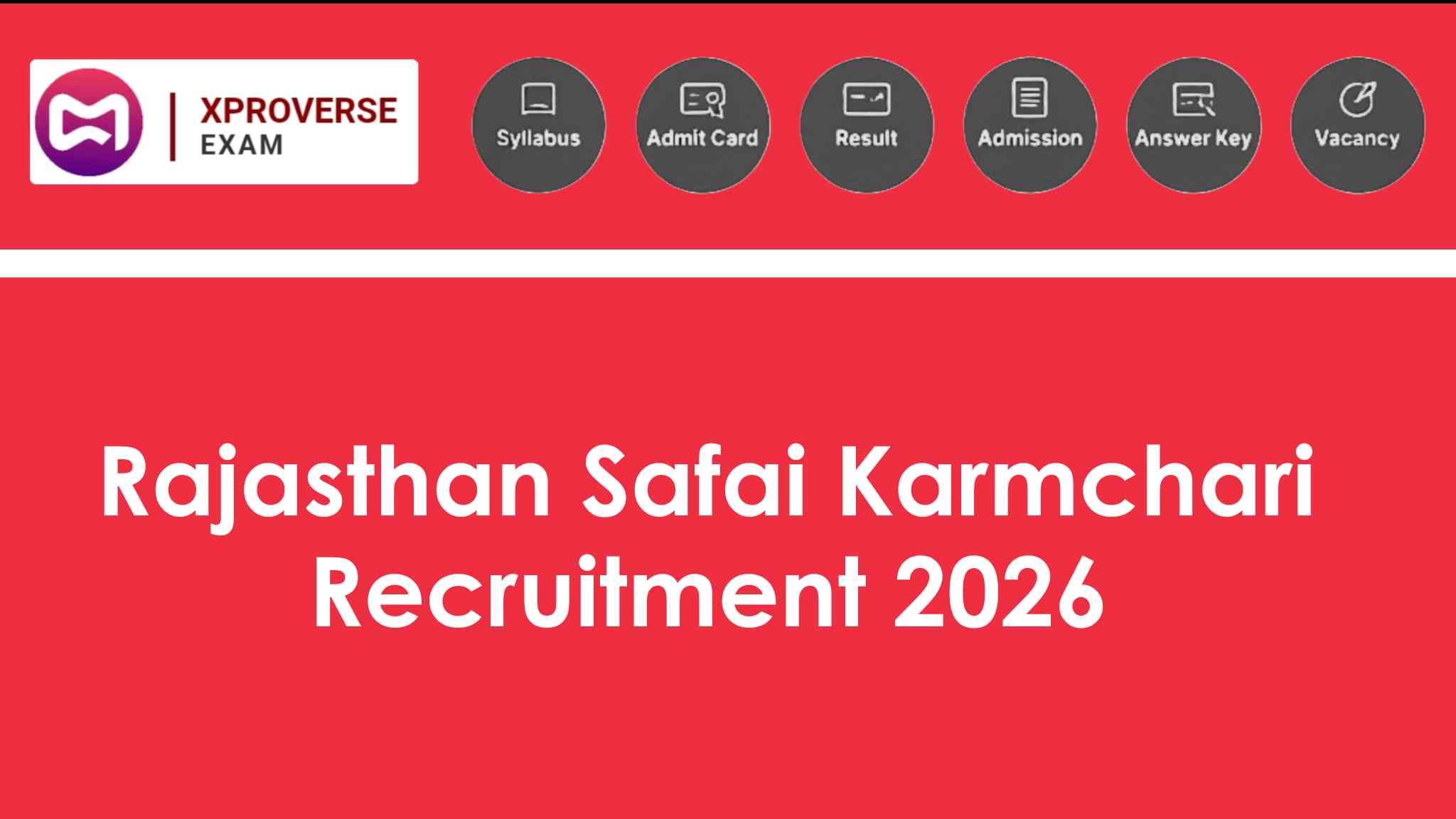 Rajasthan Safai Karmchari Recruitment 2026