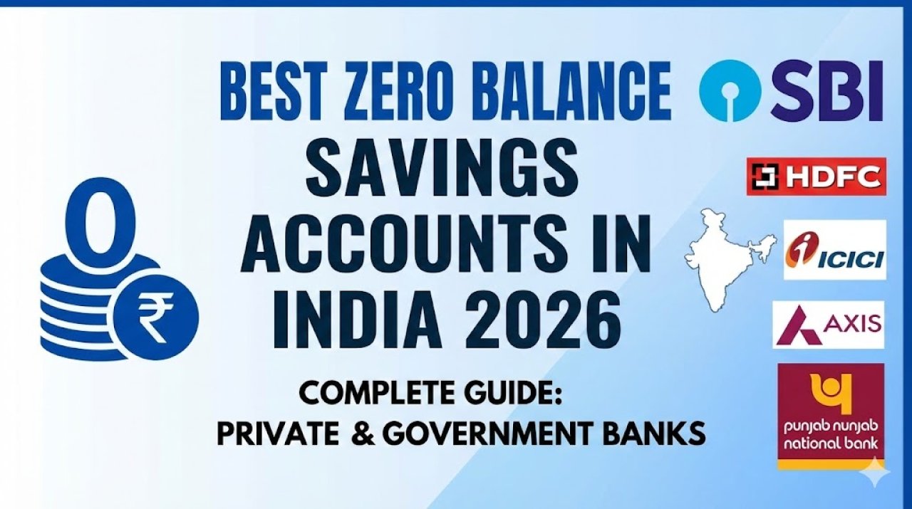 Best Zero Balance Savings Accounts in India 2026: Complete Guide for Private & Government Banks